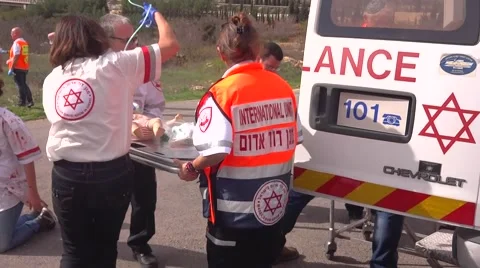 Rescue paramedic team  Stock Footage 48393868