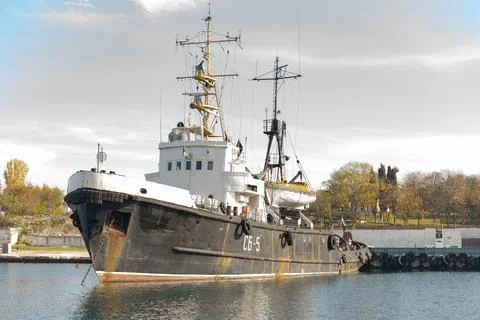 Rescue ship tug Stock Photos