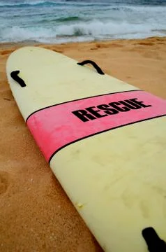 Rescue surfboard Fotos Stock