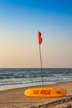 Rescue surfboard Stock Photos