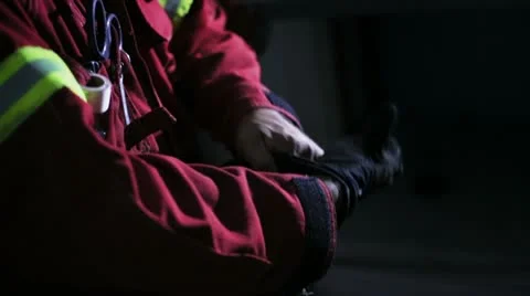 Rescue Team wearing 스톡 동영상 12459182