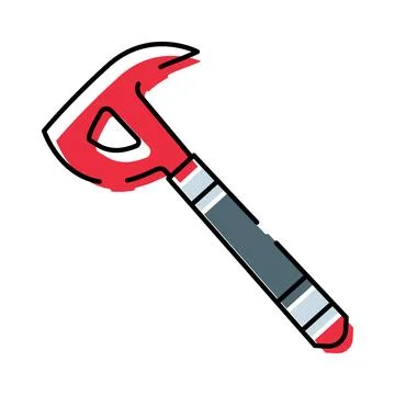 Rescue tool emergency fire fighting equipment vector Stock Illustration