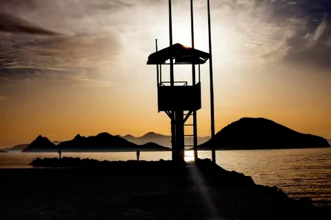 Rescue tower Stock Photos