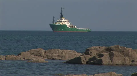 Rescue tug Penzance Stock Footage 33606428
