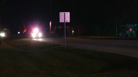 Rescue unit responding Stock Footage 936639