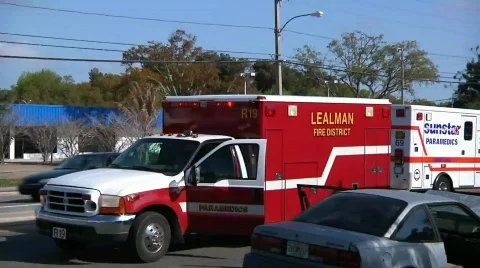 Rescue vehicles Stock Footage 759300