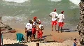 Rescuers on the beach HD Footage