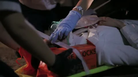 Rescuing after accident 스톡 동영상 20485077