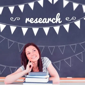 Research against student thinking in classroom Stock Illustration