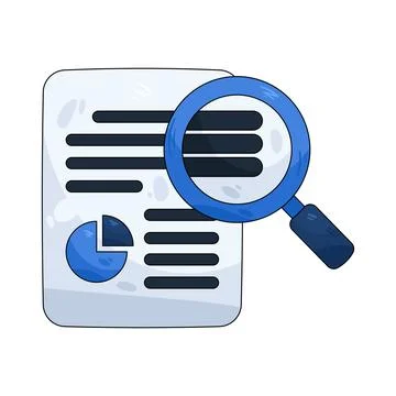 Research agent Illustrazione stock