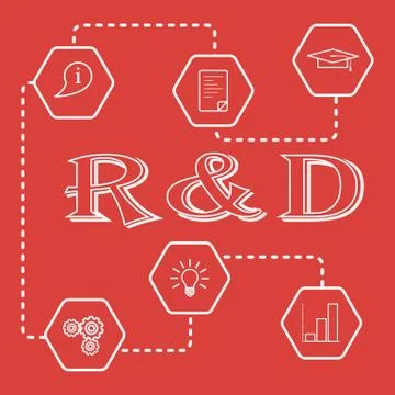 Research and development concept. 스톡 일러스트