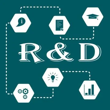 Research and development concept. 스톡 일러스트