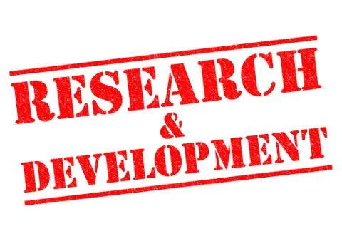 RESEARCH AND DEVELOPMENT Illustrazione stock