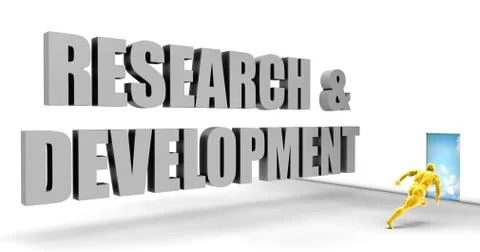 Research and Development Stockillustratie