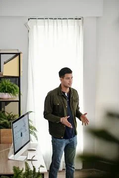 Research and Development Manager Speaking Stock Photos