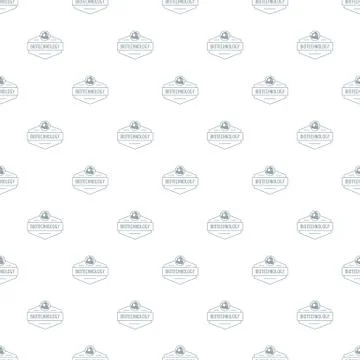 Research biology pattern vector seamless Stock Illustration