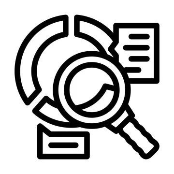 Research chart line icon vector illustration 스톡 일러스트