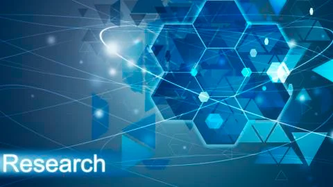 Research concept, Innovation Computer Data Technology Business Illustrazione stock