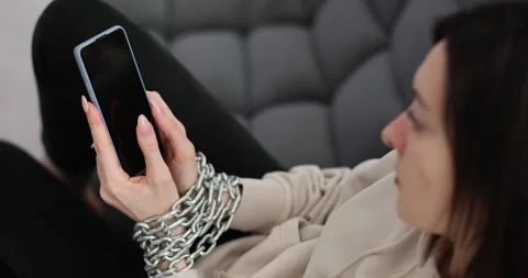 Research into digital slavery chains Video stock 276413555
