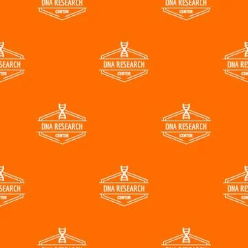 Research dna pattern vector orange イラスト素材