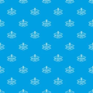 Research dna pattern vector seamless blue Stock Illustration