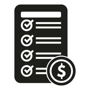 Research to do list icon simple vector. Digital business Illustrazione stock