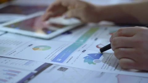 Research on financial statement analysis of listed companies based on stock  Stock Footage 150671889