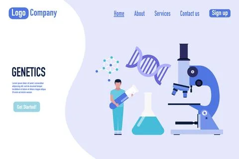 Research, genetics, science concept Stock Illustration