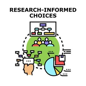 Research integrating data for informed decision making process 스톡 일러스트