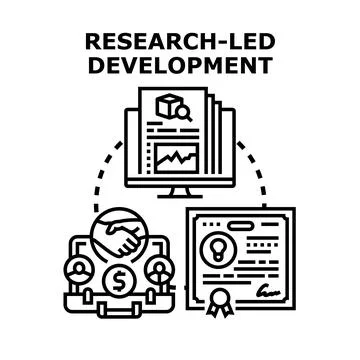 Research led development process driving innovation and success イラスト素材