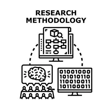 Research methodology analysis development process Stockillustratie