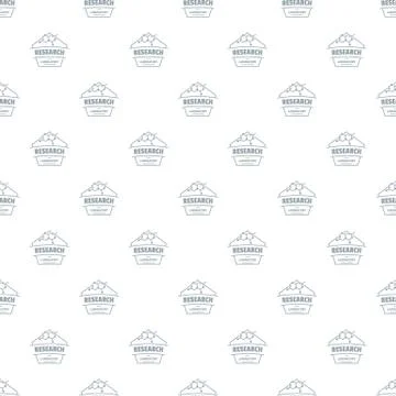 Research molecular pattern vector seamless Stock Illustration