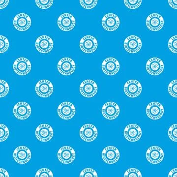 Research molecule pattern seamless blue 스톡 일러스트