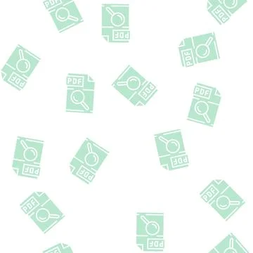 Research pdf file document glyph seamless pattern Stock Illustration