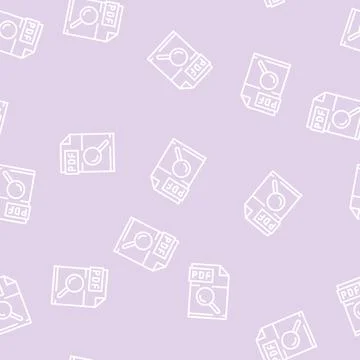 Research pdf file document line seamless pattern 스톡 일러스트