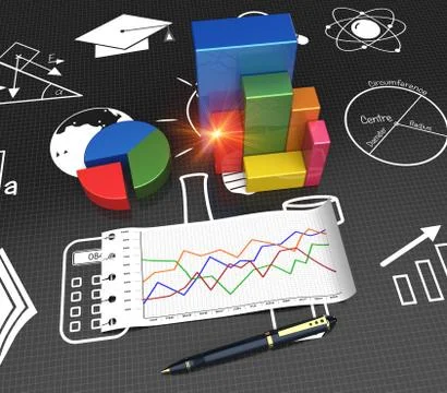 Research process Stock Illustration