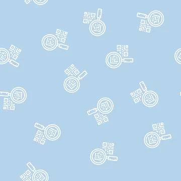 Research qr code color icon vector isolated illustration Illustrazione stock