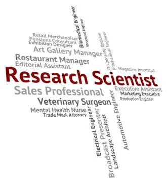 Research Scientist Indicates Gathering Data And Analysis Stock Illustration