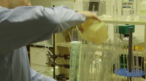 Research scientist at work Stock Footage 37843149