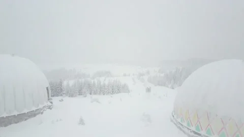 Research station in the mountains Video stock 147947772