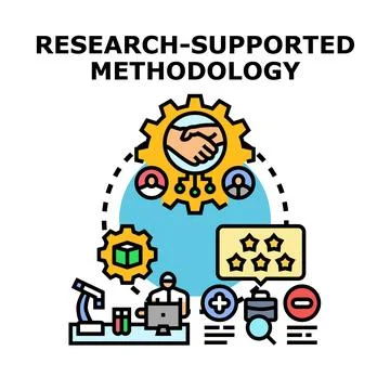 Research supported methodology developing team partnership solutions Stock Illustration