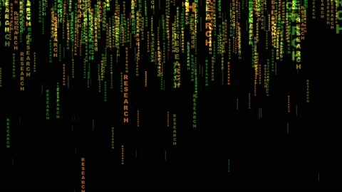 Research text matrix style concept Stock Footage 130756786