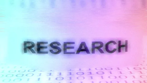 Research text on screen glitch effect Stock Footage 241692156