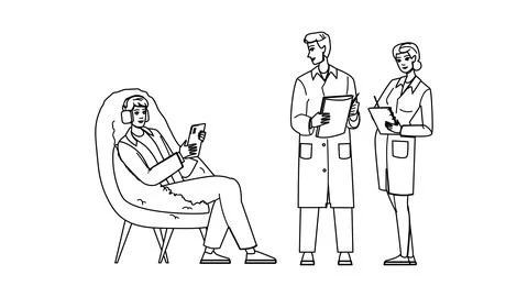 Research user testing website vector Stock Illustration