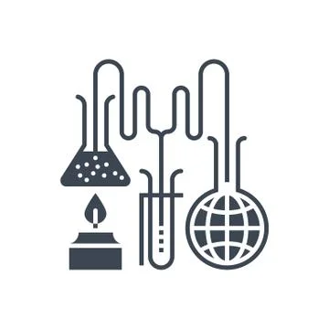 Research Vector Glyph Icon Stock Illustration