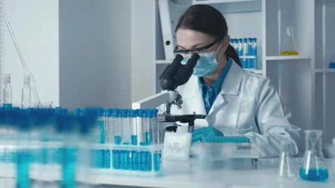 The researcher develops biotechnological methods of tissue restoration to Stock Footage 276313836