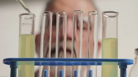 Researcher working in a laboratory Stock Footage 1240090