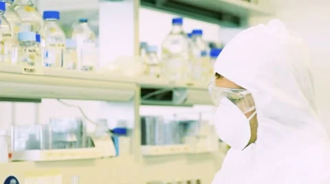 Researcher working with protective workwear; Full HD Photo JPEG Stock Footage 8663539