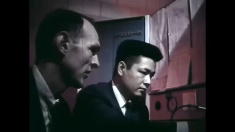 Researchers in computer graphics engineering try to design a telephone filter Stock Footage 74704058