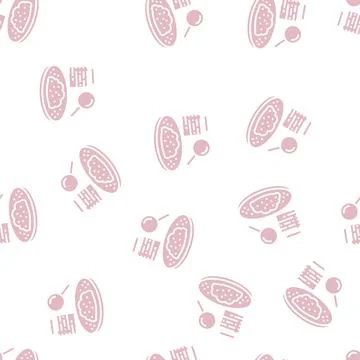 Researching and analyzing soil glyph seamless pattern 스톡 일러스트